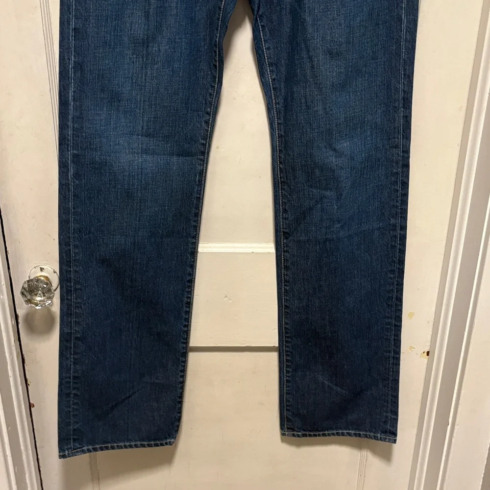 AG Adriano Goldschmied Dark Blue Protege Fit Development Straight Jeans 32 NWOT